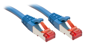 Lindy - Patch-Kabel - RJ-45 (M) bis RJ-45 (M) - 30,0m - SFTP, PiMF - CAT 6 - ohne Haken - Blau (47726)
