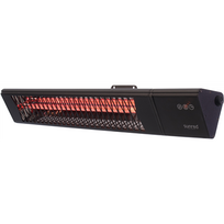 Infraraudonųjų spindulių šildytuvas SUNRED Heater PRO25W-SMART, Triangle Dark Smart Wall Infrared, 2500 W, Black, IP55
