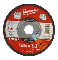 Pjovimo diskas ner. metalui 125 x 1,0 mm, Milwaukee