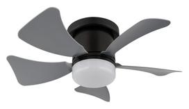 Pakabinamas LED šviestuvas su ventiliatoriumi GLOBO Hines, 10W, 230V, 3000-6500K, 750lm, pilkos spal