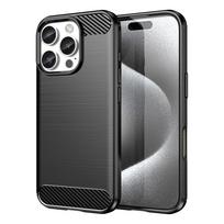 Anglies rašto TPU dėklas iPhone 16 Pro Max – juodas