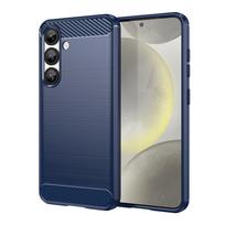 Carbon Case silikoninis dėklas iPhone 16e – mėlynas