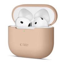 Tech-Protect silikoninis dėklas AirPods 4 – smėlio