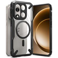 Ringke Fusion X MagSafe dėklas OnePlus 15 – skaidrus juodas