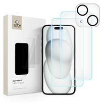 Tech-Protect Supreme stiklo rinkinys iPhone 15 (ekranui + kamerai)