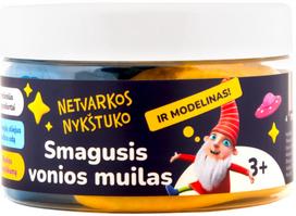 Vonios modelinas - muilas Kakė Makė, 300 g, geltonas - mėlynas