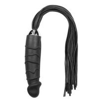 Plakimo botagas dildo Easytoys fetišas dvigubos paskirties silikoninė rankena ir PU odos juostelės