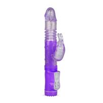 Triušis vibratorius EasyToys violetinis, 12 režimų, atsparus vandeniui