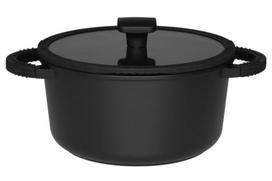 Maku puodas su dangčiu Foodie, 4,7 L, 24 cm, juodas