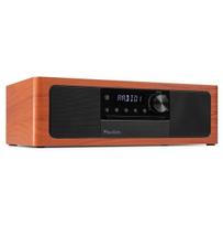 Muzikinis centras Audizio Lunata Premium CD/DAB+/FM/USB/BT, vyšnios medienos