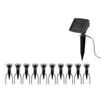 Tarmo saulės šviesos girlianda su smeigtukais, 10 LED lempučių – stilingas lauko apšvietimas