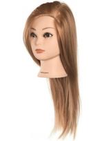 Sibel manekeno galva blondinė 100% sintetiniai plaukai 40cm Sibel Anabelė