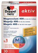 DOPPELHERZ Magnis400+B1+B6+B12+folio rūgštis AKTIV, 30 tablečių