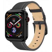 Swissten Leather Strap Apple Watch 42/ 44/ 45/ 49mm Black