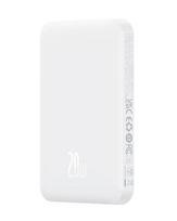 Baseus 6932172636210 power bank, Lithium Polymer (LiPo), 5000 mAh, White
