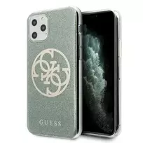 GUESS GUHCN65PCUGLKA iPhone 11 Pro Max khaki hard case, 4G Circle Glitter