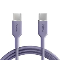PURO ICON data transfer and charging cable | USB-C to USB-C | 1.5m | purple