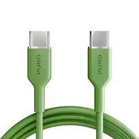PURO ICON data transfer and charging cable | USB-C to USB-C | 1.5m | green