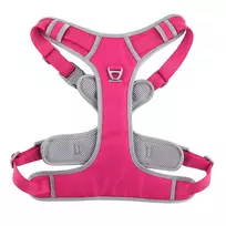 OEM OXFORD dog harness, size S, pink and grey
