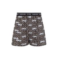 Calvin Klein One Gravity Band Letter Print Loose Fit Boxer Shorts Men underwear Brown NB2998-1BB M