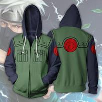 Aukštos kokybės Anime Naruto Rei Akatsuki Spausdinti užtrauktuku megztiniai su gobtuvu Anime megztiniai Anime Cosplay plius dydis 6XL