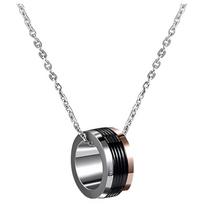 Calvin Klein Vėjo Perdavimo Spalvų Bloko Pakabukas Trijų Spalvų Užrakto Grandinėlė Tikrojo Savęs Žiedas Du Viename Unisex Karoliai Daugiaspalvis LH-KJ7MBN3001 Necklace
