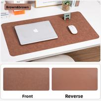 Retro Cowhide Textured Desk Mat, Double-sided, Stain-resistant, Extra-large Mouse Pad, Office Computer Mat, Writing Mat, Desk Mat 60cm*30cm