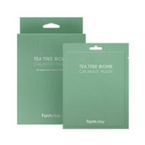 FARMSTAY Tea Tree Biome Calming Mask Soothing Hydrating Sheet Mask 25ml x 10 Sheets