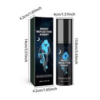 Reflective Spray Paint 100ml Glowing Paint For Bike Night Riding Long Lasting Glow Paint For Clothes Bicycles Skateboards Canvas mėlyna