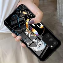 D-Daft Punk Band Phone Case For Samsung S26 S25 S24 FE S23 S22 S21 Plus S20 Ultra Note20Ultra Black Glass Cover Galaxy S20 FE