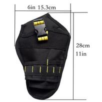 1Pc Waterproof Cordless Drill Holster Waist Bag Multi-functional Tool Pouch For Wrench Hammer Screwdriver Organizer White
