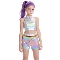 Anime Kpop Demonų Vaikų Medžiotojas Cosplay Rumi Cosplay Pilnas Mergaitės Stilius Vaikų Scenos Pasirodymo Kostiumas Helovinas 100cm