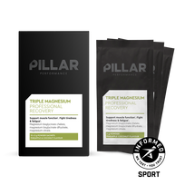 Pillar Performance trigubo magnio milteliai ananasų ir kokoso skonio kelioninis paketas (maišeliai 15x5g)