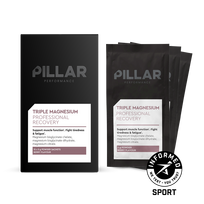 Pillar Performance trigubo magnio milteliai uogų skonio kelioninis paketas (maišeliai 15x5g)