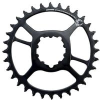 Žvaigždė priekinė SRAM 34T, X-Sync 2 aliuminė (juoda)