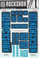 Amortizatorių lipdukai ROCKSHOX DECAL KIT 35MM DC WATER  BLU