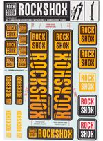 Amortizatorių lipdukai ROCKSHOX DECAL KIT 30/32/RS1 NE02 ORANGE