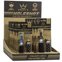 CO2 pompa PEATY S HOLESHOT CO2 TYRE INFLATOR - 6X 16G // 6X 25G - 12 COLOURS MIXED (PPR-HTI-MIX-48)