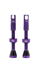 Bekamerinės sistemos ventiliai PEATY S X CHRIS KING (MK2) VIOLET TUBELESS VALVES 42MM (PTV2-42-VLT-12)