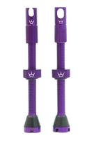 Bekamerinės sistemos ventiliai PEATY S X CHRIS KING (MK2) VIOLET TUBELESS VALVES 60MM (PTV2-60-VLT-12)
