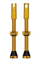 Bekameriniai ventiliai PEATY S X CHRIS KING (MK2) GOLD TUBELESS VALVES - 60MM (PTV2-60-GLD-12)