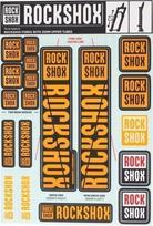 Amortizatorių lipdukai ROCKSHOX DECAL KIT 35MM NE02 ORANGE