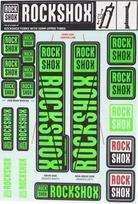 Amortizatorių lipdukai ROCKSHOX DECAL KIT 35MM NE05 GREEN