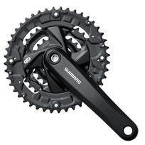 Priekinis žvaigždžių blokas Shimano M371 44/32/22T 9 pavaros 170 mm (juodas)