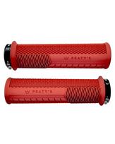 PEATY S GRIPS MONARCH KNURL THICK RED (PGM-KNL-THK-RED-1)