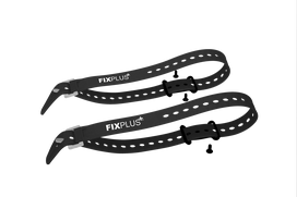Tvirtinimo dirželiai Fixplus Gear Tightener 2x66cm strap + 2 Gear Tightener + 3 Screws (one is spare) black