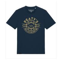 PEATY S PUBWEAR TRIKO S KRÁTKÝM RUKÁVEM TRAILS & ALES CREST / FRENCH NAVY (PPW-25-TEE-TAG-NVY)