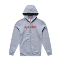 TLD ZIP UP HOODIE SIGNATURE GRAY HEATHER / RED (73091702)