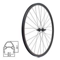 Priekinis ratas ZLA-019 28/29  // V-Brake, 28H, veržlės, dvigubas, kniedytas, aliuminis
