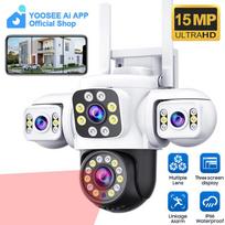 YOOSEE Ai APP Triple-lens Camera HD 15MP WIFI Outdoor Camera Waterproof Mobile Tracking IP CCVT Two-way Talk NO ZOOM